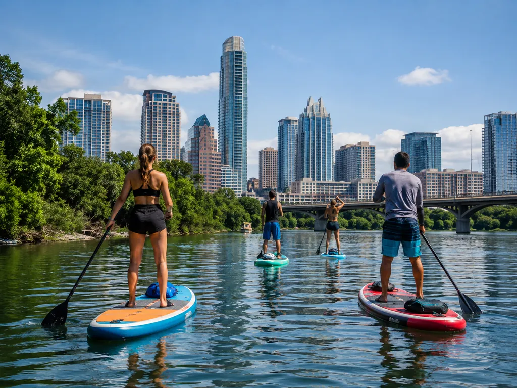 Austin: Lady Bird Lake Stand-Up Paddleboard Rental